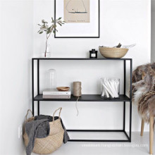 Nordic living room by the wall rack kitchen iron storage rack corridor double-layer entrance cabinet